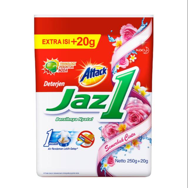 Kao Attack Detergent Powder Jaz 1 Semerbak Cinta 250G