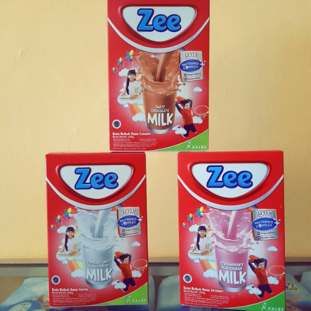 

Zee rasa Vanila, Coklat & Strawberry kemasan 350 gram