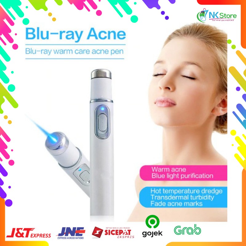 Pen LED Biru Laser Penghilang Jerawat Acne Treatment - KD-7910