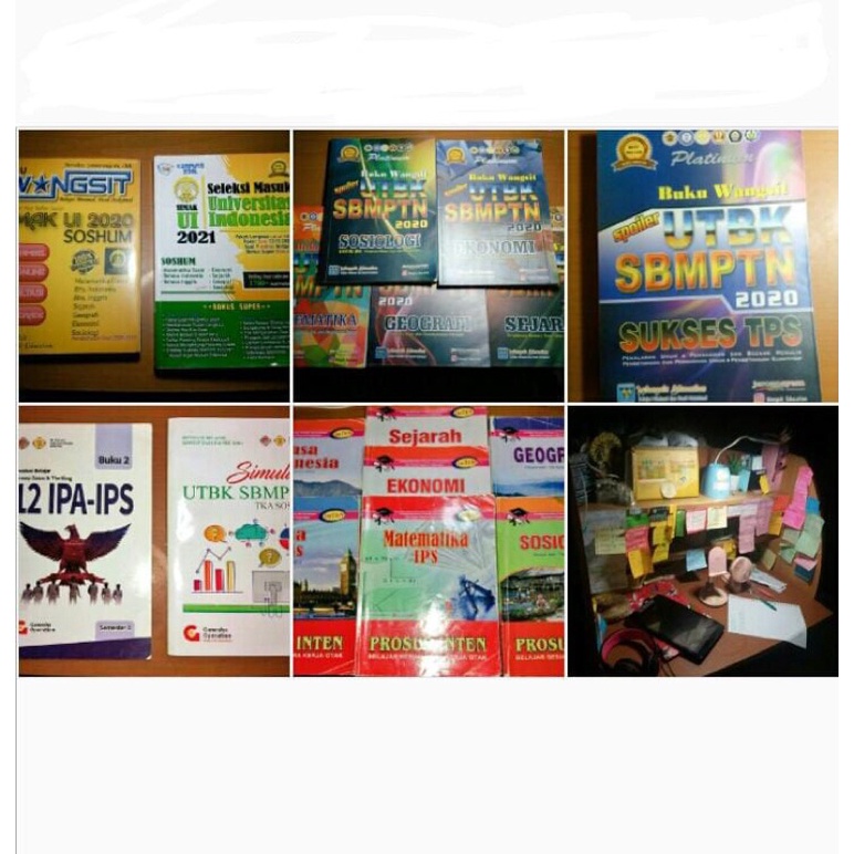 PRELOVED BUKU UTBK&SIMAK (Bonus modul Inten/GO)