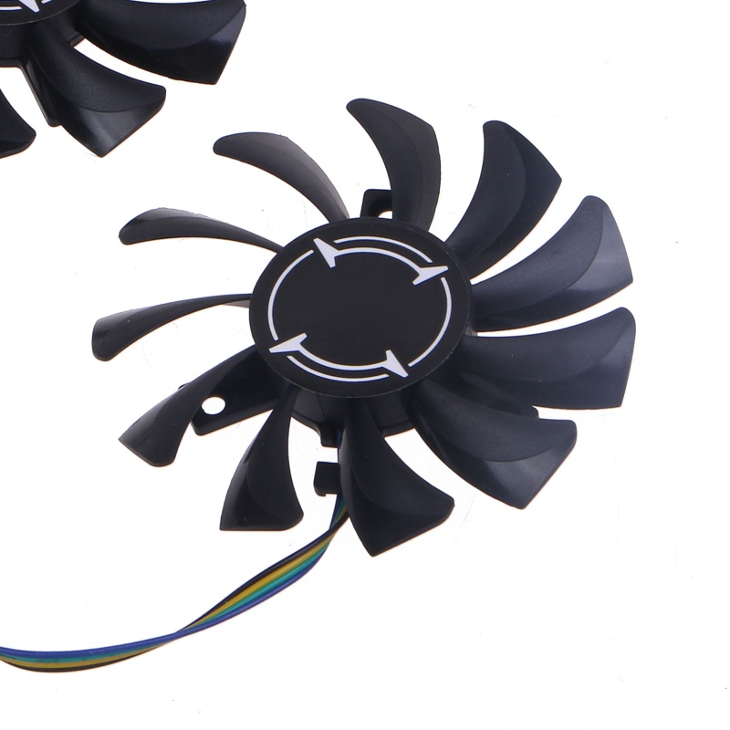 Bt Dual 75mm GPU Cooler Fans HA8010H12F-Z Untuk Untuk MSI GTX660 GTX670 GTX680 R6790 Radiator Kartu Grafis