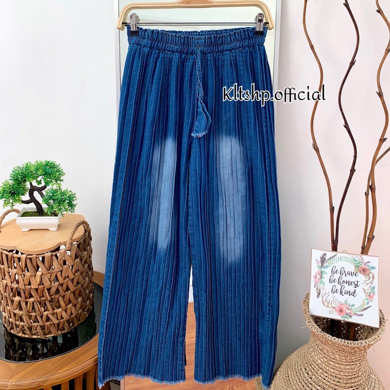 KULOT PLISKET JEANS