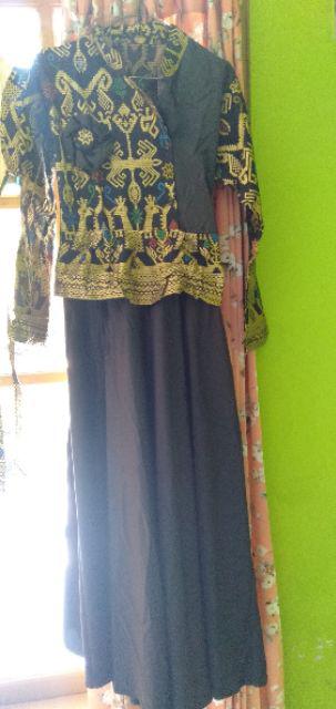 Gamis Syari Atasan Couple Sarimbit Batik Ramadhani Gayatri Prada