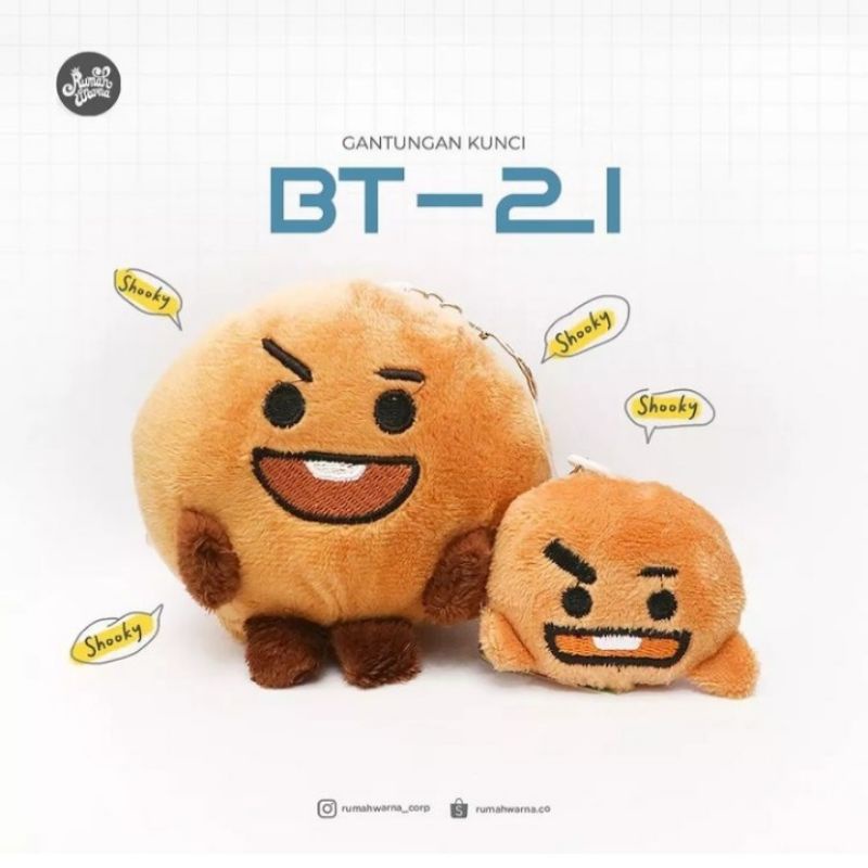 Gantungan Kunci Boneka BT21 Rumah Warna