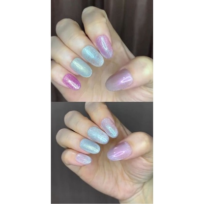 YOUSE NAIL GEL POLISH LIGHT CHANGES CAT EYE'S AURORA PEARL COLORING KUTEK GEL SET FREE NAIL DISPLAY