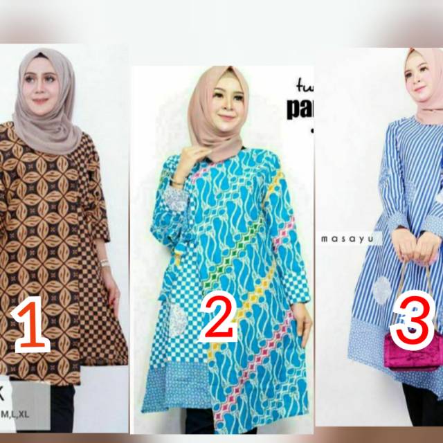 NR GRUP                         dress batik modern wanita flare murah grosir lace brukat jumbo YUMNA