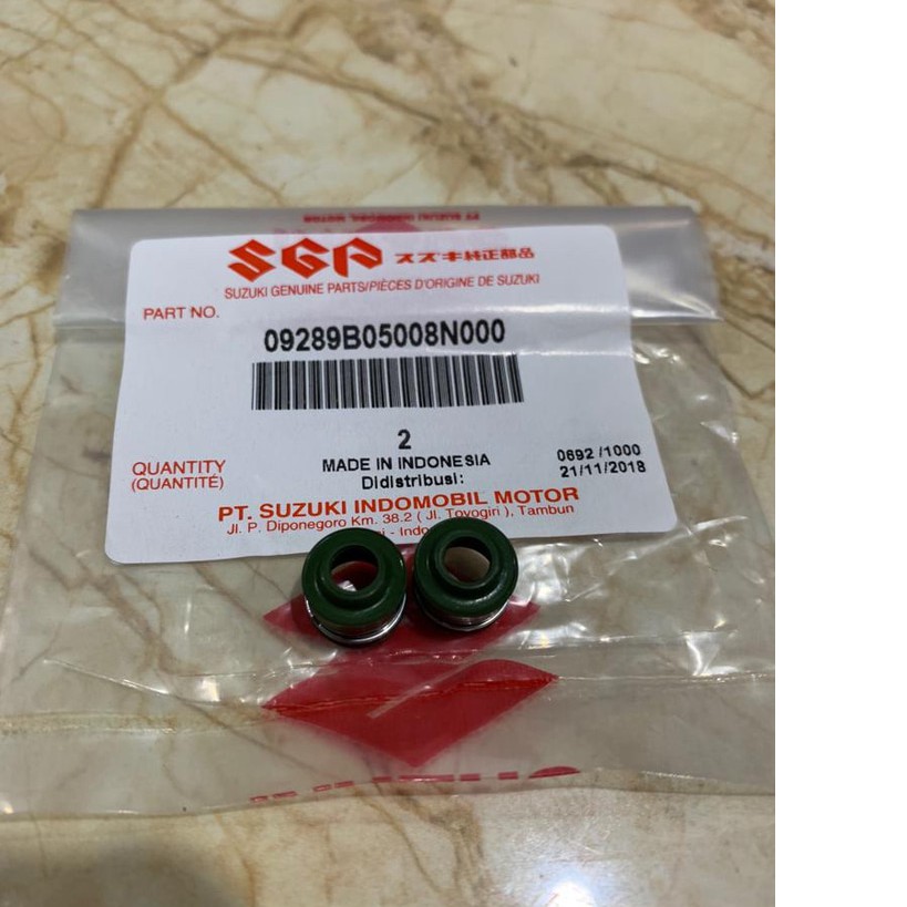 SIL SEAL KLEP VALVE SMASH ASLI ORI SUZUKI ISI 2PCS 9289B05008N000