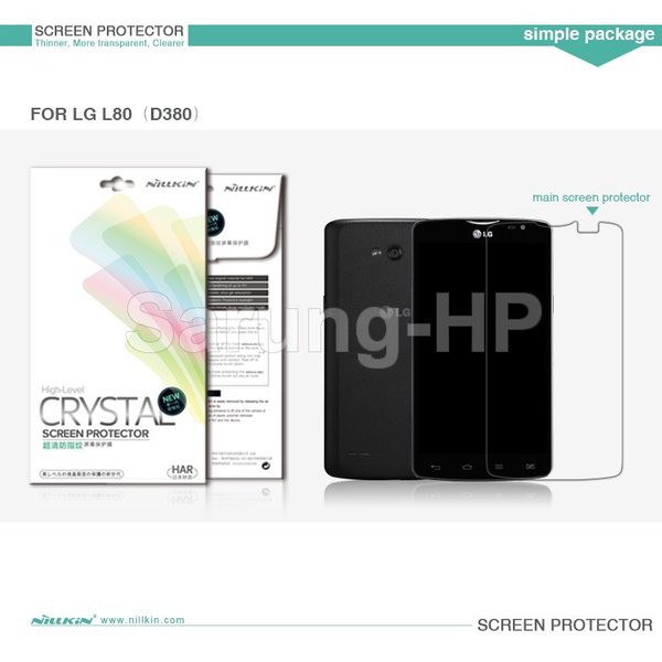 Nillkin Crystal Screen Protector LG L80 Dual D380 Murah