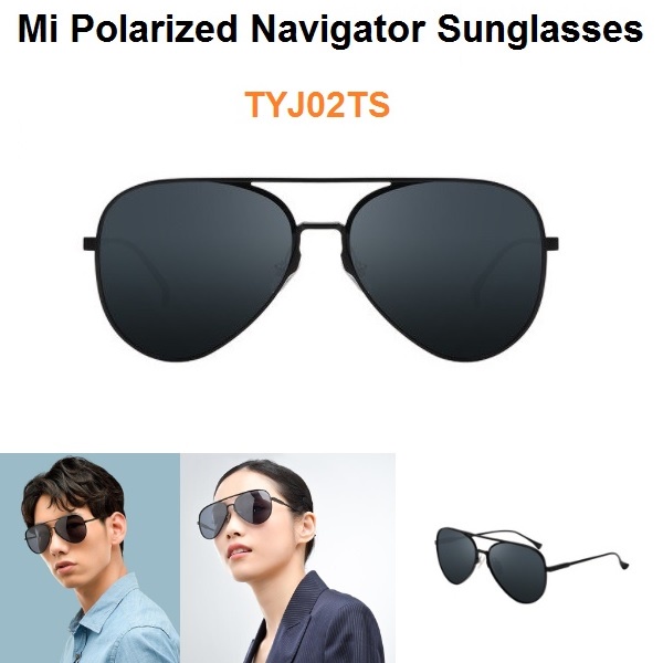 MIJIA Mi Polarized Navigator Sunglasses - TYJ02TS - Kacamata Hitam Desain Keren Seperti Pilot Pesawat