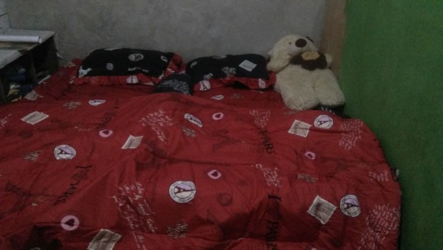 Bed Cover Single Size Tanpa Sprei Motif Red Paris