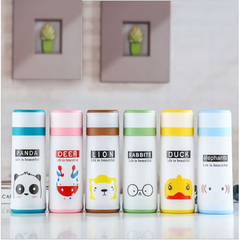 Botol Minum Animal 380ML Bahan Kaca