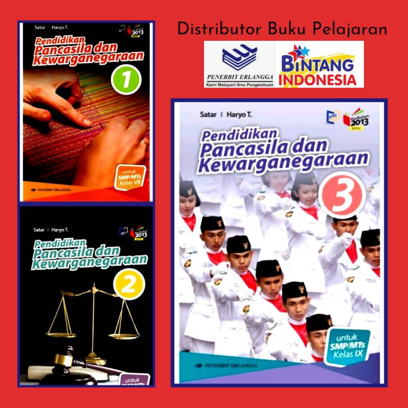Buku Pelajaran PPKn-Pendidikan Pancasila Dan Kewarganegaraan Kelas 1,2,3 SMP/MTs Kurikulum 2013 Revisi
