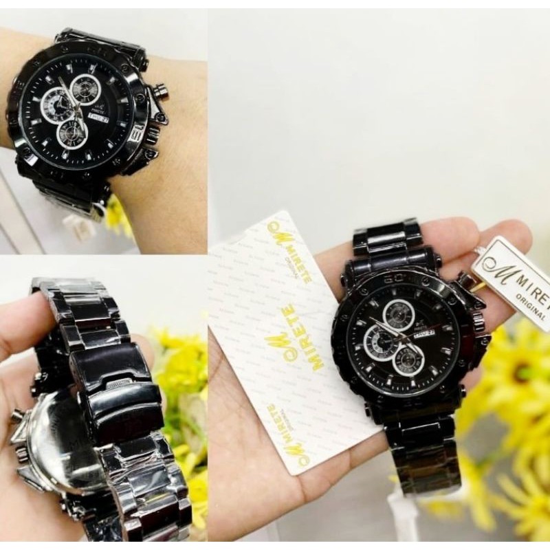 JAM TANGAN PRIA ANALOG MIRETE TAHAN AIR ORIGINAL MODEL SPORTY REALPICK SESUAI FHOTO BISA COD || JAM TANGAN PRIA TANGGAL HARI AKTIF FREE BOX || JAM TANGAN PRIA HARGA PROMO TERMURAH