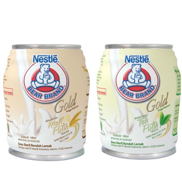 

BEAR BRAND MALT PUTIH/ TEH PUTIH 140ml