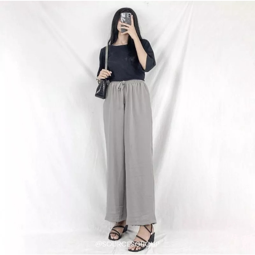 Celana Kulot Cringkle Airflow Premium Highwaist Kringkel Airflow Terbaru Kekinian Termurah 2022 Celana Kerja Dan Celana Santai
