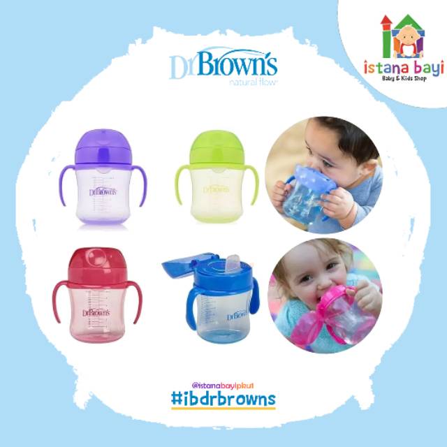 Dr.Brown's Soft Spout Transition Cup - Botol Minum bayi