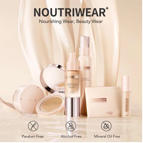 YOU Noutriwear Flawless Cushion Foundation free Lipstick SPF 40 PA+++ Y.O.U