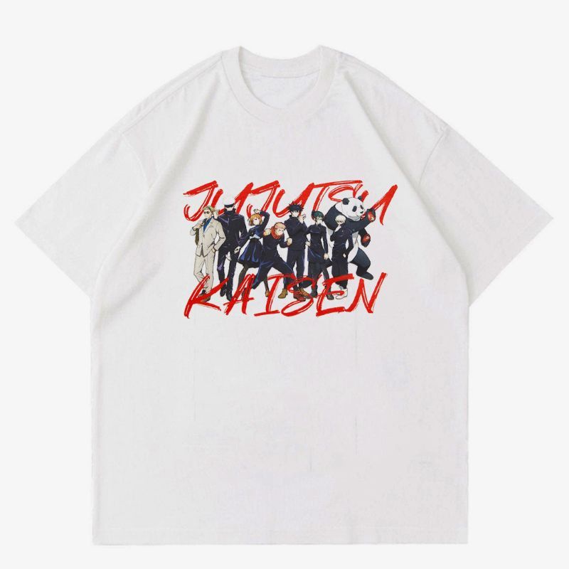 T-shirt | Oversize | KAOS JUJUTSU KAISEN X UNIQLO COLLECTION | T-SHIRT BAJU ANIME JUJUTSU KAISEN | B