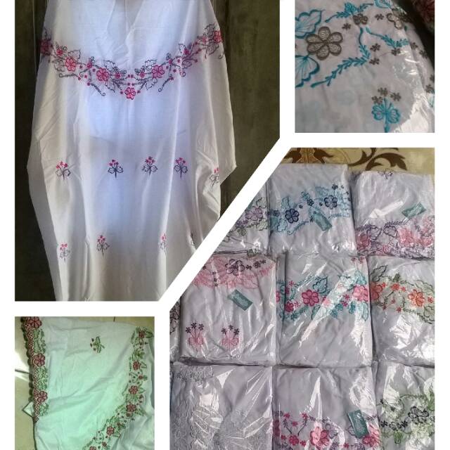 Mukena Bordir Terusan Model Padi Annabila