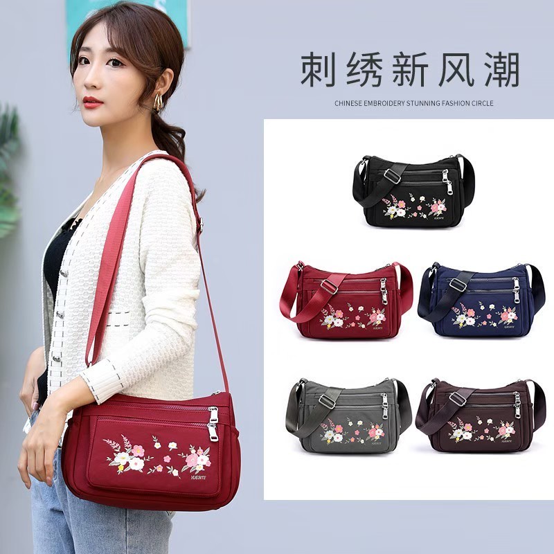 TAS MINI BORDIR SELEMPANG TERBARU - TAS HP TAS MINI TAS BAHU MODERN DAN ELEGAN CASUAL FASHION