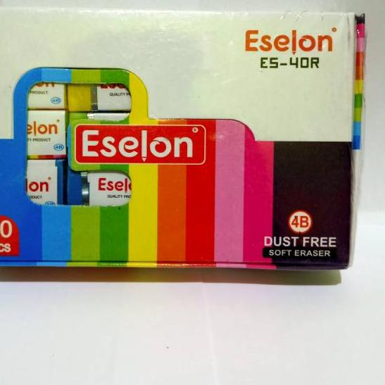 

(TERBARU) SATU PACK ( 40 PCS ) PENGHAPUS PENSIL KECIL WARNA ESELON ES-40R