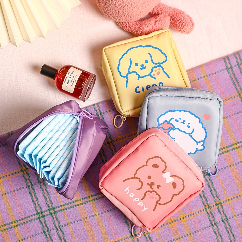 MINI TRAVEL POUCH SERBAGUNA / DOMPET TEMPAT PENYIMPANAN PEMBALUT WANITA / POUCH MAKE UP SERBAGUNA / TISSUE ORGANIZER / MENSTRUASI POUCH