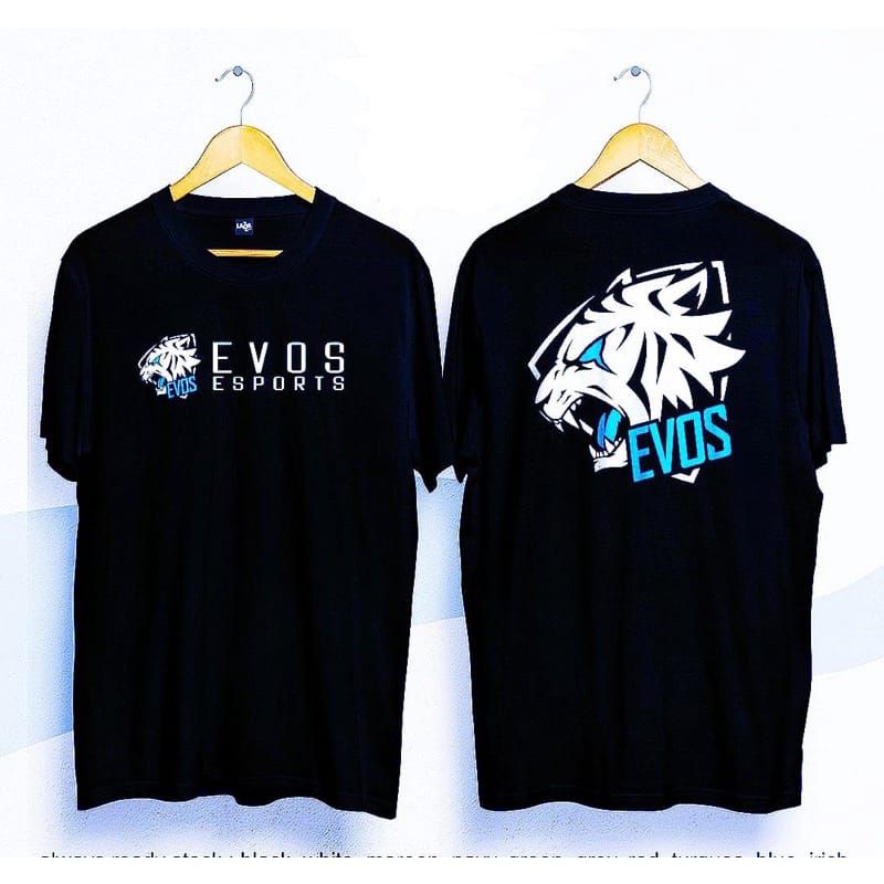 KAOS ESPORTS EVOS/KAOS EVOS SABLON DEPAN BELAKANG/KAOS MOTIF EVOS/KAOSEVOSTERLARIS
