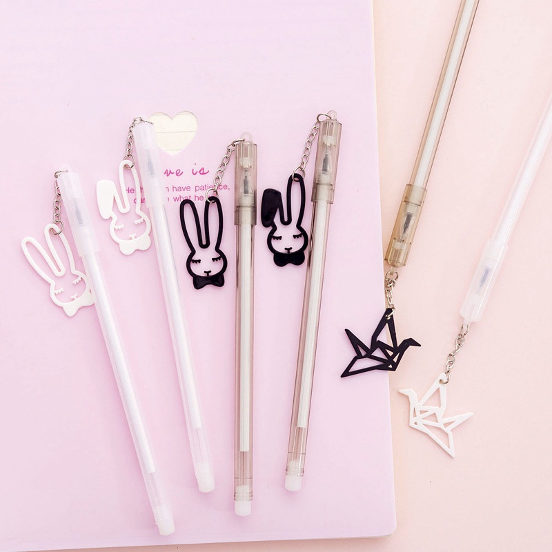 Rabbit Shape Black Ink Pen for School / Office