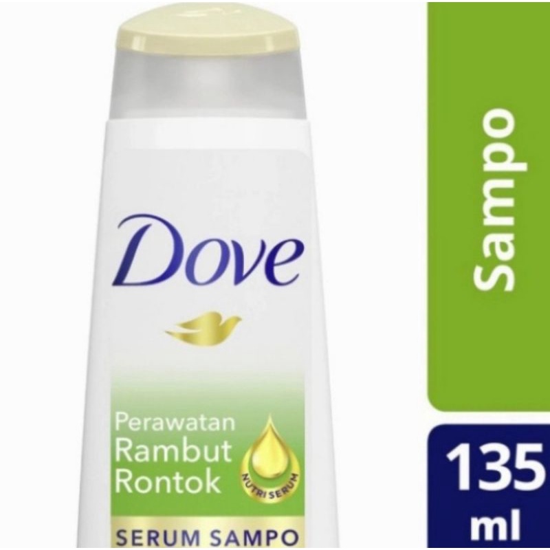 dove perawatan rambut rontok serum shampoo 135ml