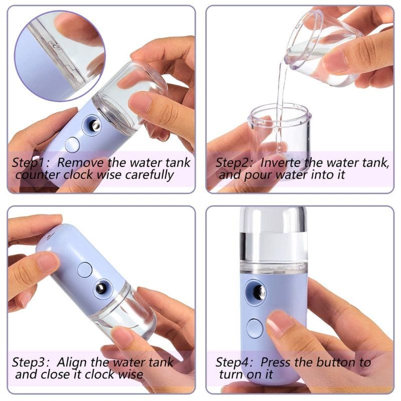 NANO SPRAY Portable Motif  30ml Nano Mist Spray Perawatan Wajah Kecantikan