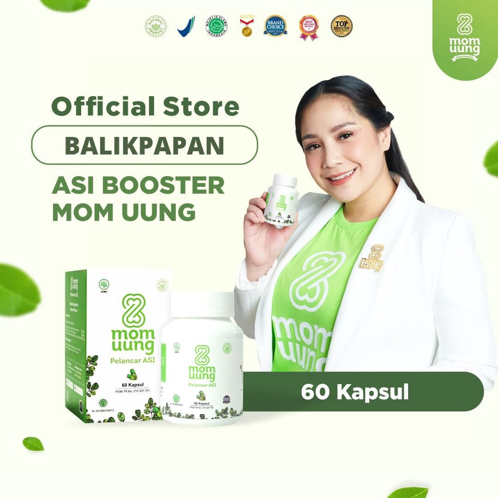 MOM UUNG ASI BOOSTER / PELANCAR ASI 60 Kapsul NATURAL HALAL BPOM MOMUUNG BALIKPAPAN