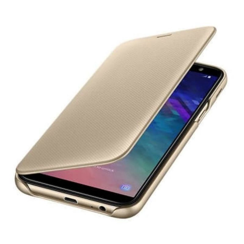 ORIGINAL SAMSUNG FLIP WALLET COVER GALAXY A6 2018 SM-A600F RESMI