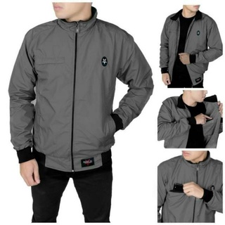 Jaket pria IKC 002 distro cbr six Bandung hoodie dua sisi bolak balik keren grosir pakaian pria H0D7