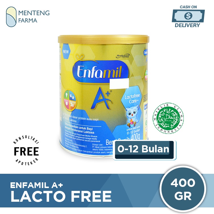 Enfamil A+ Lacto Free Care Susu Formula Bayi dengan Intoleransi Laktosa 400 gr