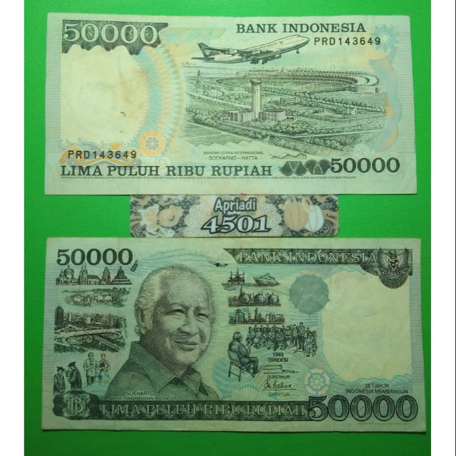 Jual Uk Uang Kuno Asli Rupiah Soeharto Suharto Tahun Koleksi Uang Lama Kertas