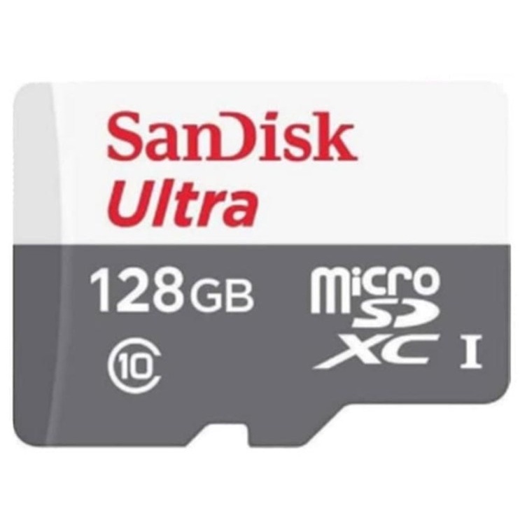 Memory Card Micro SD SANDISK 128GB Class 10 Speed 100 MBPS ULTRA SDXC