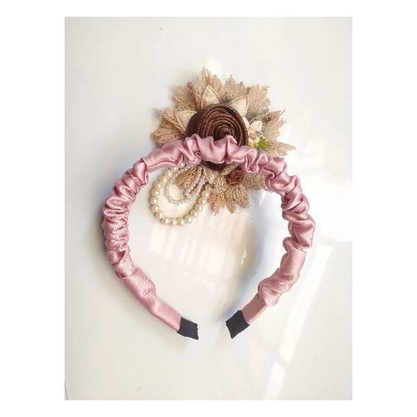 bando scrunchie satin ala Korea anti patah harga murah / bando Nagita