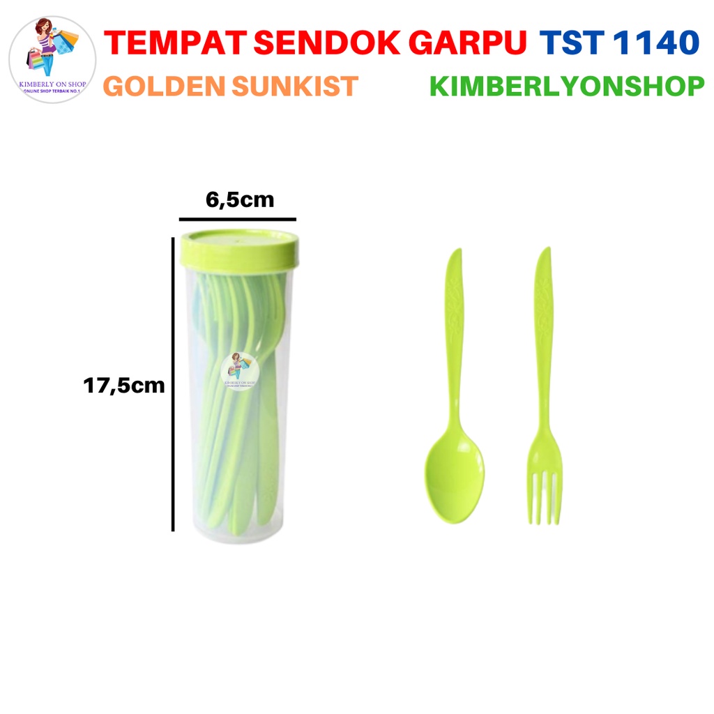 Tempat Penyimpanan Sendok Dan Garpu 12pcs TST 1140 Golden Sunkist