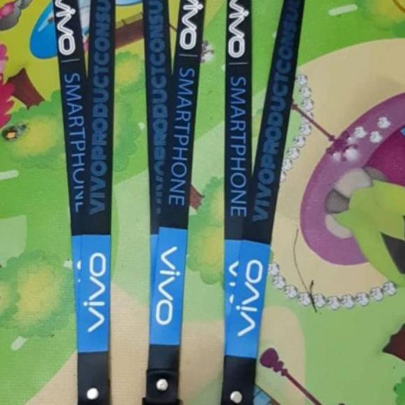 

New Arrival Tali id card lanyard vivo black blue ....