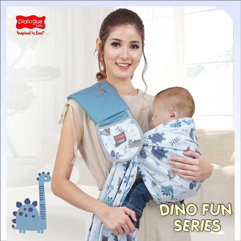 Gendongan Bayi Samping 5 in 1 Dialogue Baby Dino Fun Series DGG 4253-2