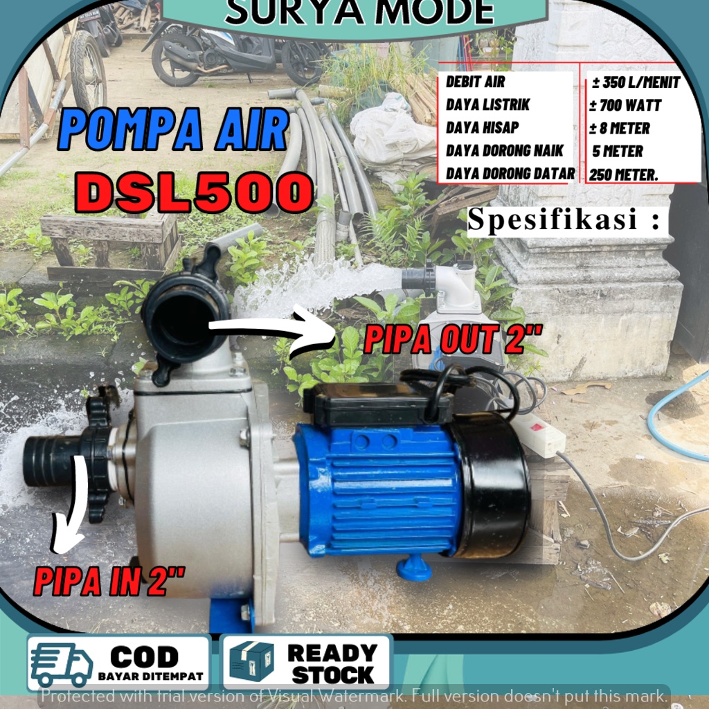 Pompa Air Hemat Listrik DSL 500 Alkon Diesel