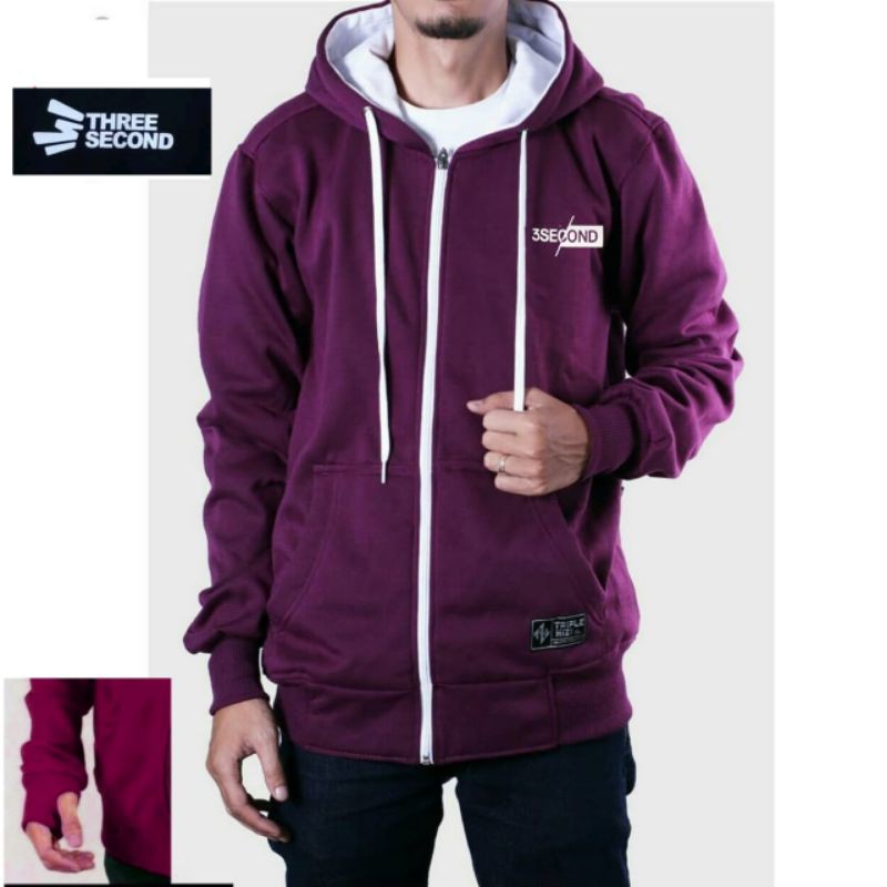 Jaket 3Second √ Zipper Hoodie √ Jaket 3Second √ Jaket Pria Wanita Murah