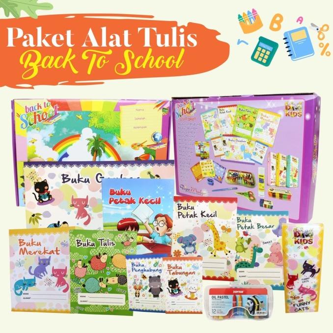 

Paket Alat Tulis Sekolah Lengkap Untuk Ak Cerdas PAUD TK Back To Schoo