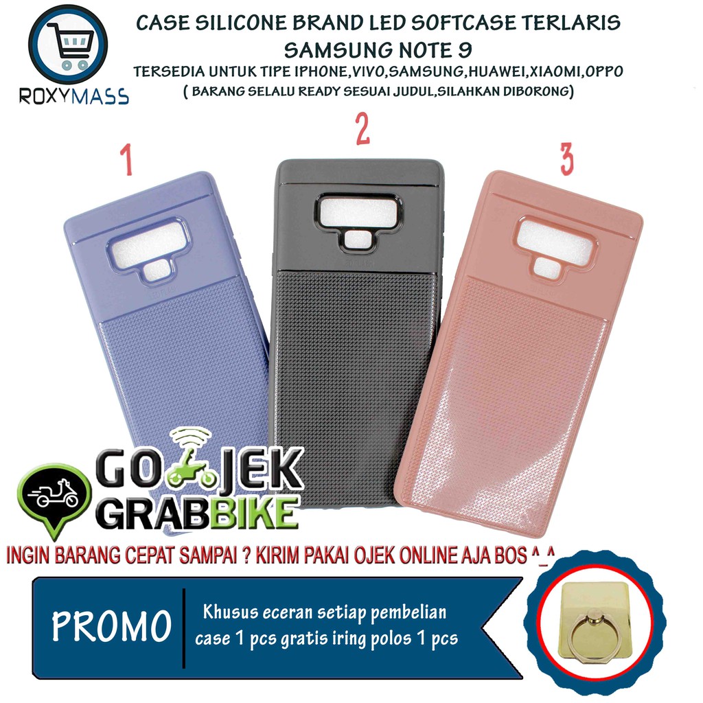 Terlaris Termurah Samsung Note 9 Case Merk Led Flash Softcase Softshell Casing  Hp Keren Kekinian