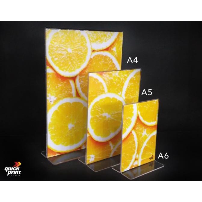 

(((COD))) Acrylic Tent Holder / Tempat Brosur Akrilik / Nomor Meja ukuran A4 PROMOKode 2635