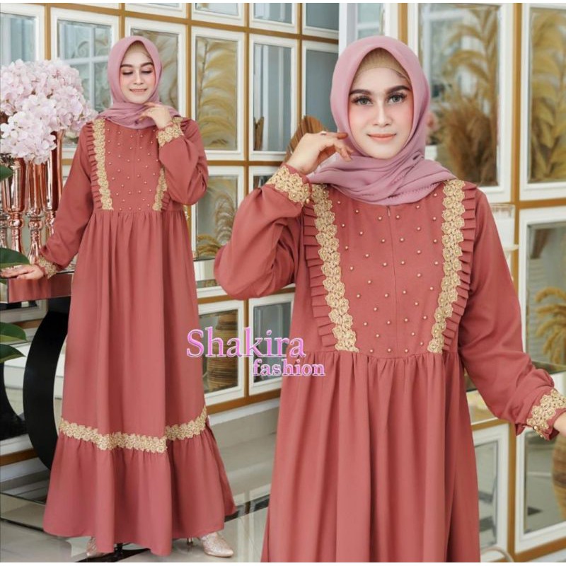 Cod Gamis Wanita Terbaru 2021 Gamis Polos Renda Premium 04 Baju Gamis Muslim Wanita Murah Shopee Indonesia