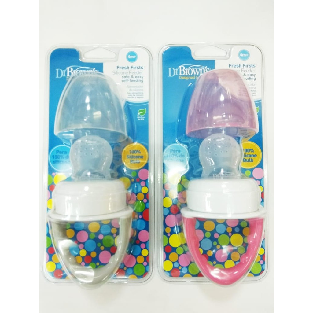 Dr. Brown's Fresh Firsts Silicone Feeder (Ready Pilihan Warna)