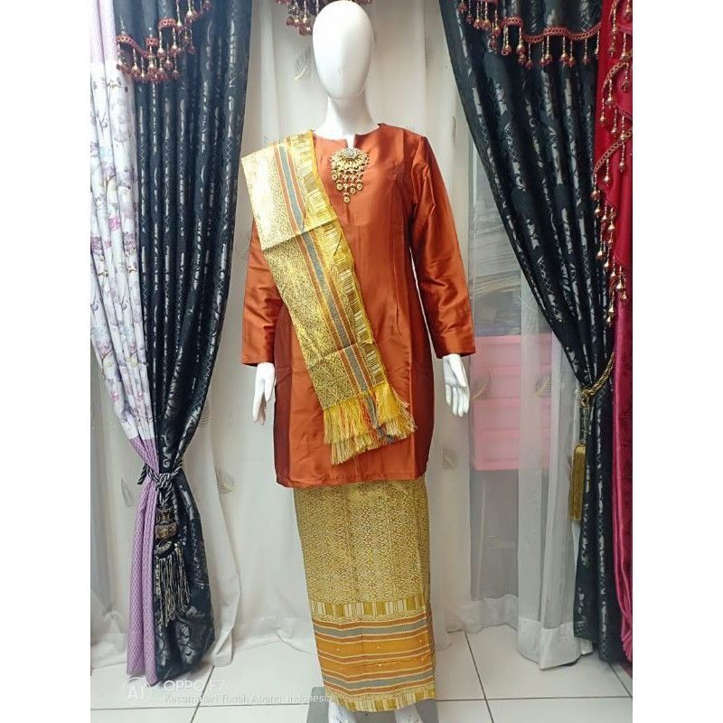 REALPICT SETELAN KEBAYA KURUNG MELAYU/KEBAYA SITI NURBAYA/KEBAYA KURUNG /SONGKET SELENDANG