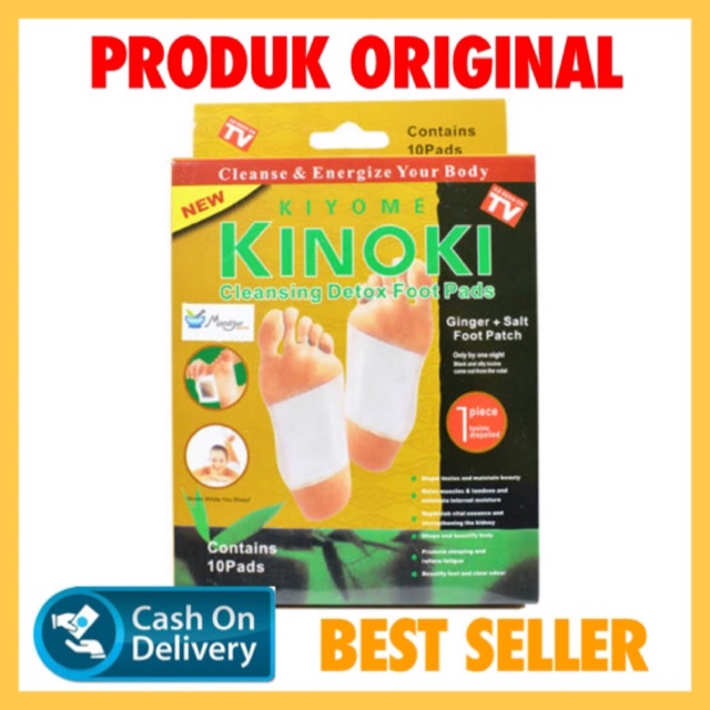 Koyo Detox Kaki Kinoki Gold Detox Food Ginger Salt Kiyome Cleansing Racun Jahe Murah Original 1 Box