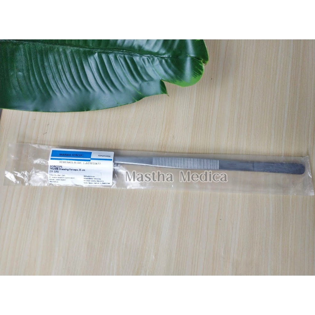 Pinset anatomis 25cm marwa/ Thumb Dressing Forcep 100% Saffa Marwa